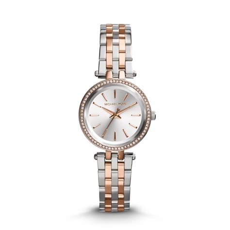 michael kors silver watch with rose gold face|rose gold mk watch women's.